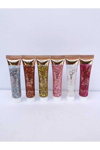 Roesıa Rose Cosmetics Rose 6'lı Set Princess Işıltılı Glitter Jel