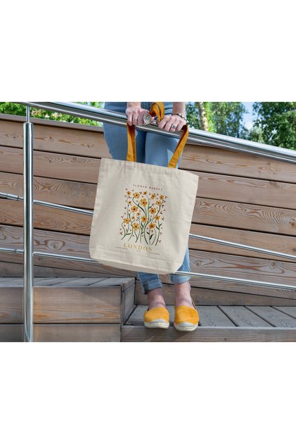 Bez Çanta Çift Taraflı Dijital Baskılı Körüklü /omuz, Bez, Plaj, Alışveriş Çantası, Tote Bag