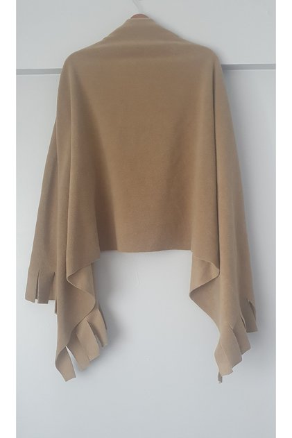 Camel Winter Fleece Shawl-Shoulder Shawl