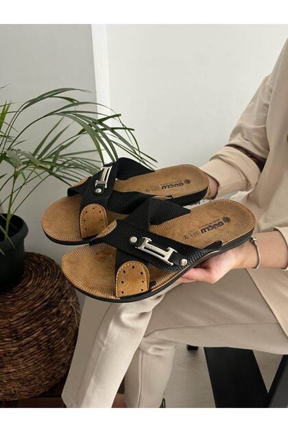 Men's Light and Soft Fabric Slippers Summer Slippers Outdoor Home Slippers Guest Dowry Military Slippers