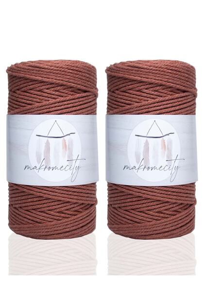 3 Twist Cotton Macrame Thread 3mm Three Twist Taranan Macrame Rope Thread 500 gr Tile