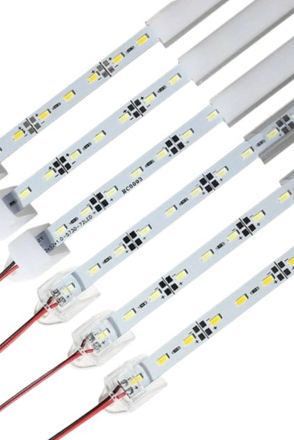 12 Volt Alüminyum Kasalı 5730 Ledli Çubuk Led Bar Gün Işığı 3000-3200k Opak Cam