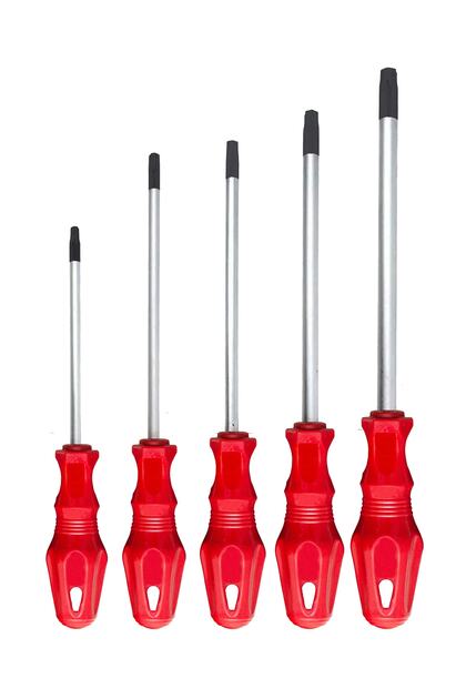 5 Parça Torx Tornavida Seti (T-15,T-20,T-25,T-30-T-40)
