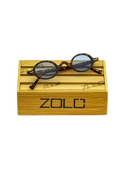 ZOLO EYEWEAR Mini Round 1315 C4 Retro Kahve Mavi Güneş Gözlüğü - 3