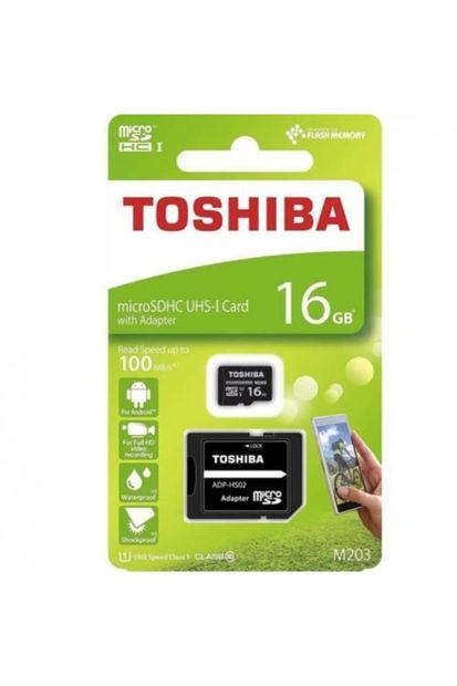 Toshiba 16gb Micro Sdhc Uhs-1 Thn-m203k0160ea Hafıza Kartı - 1