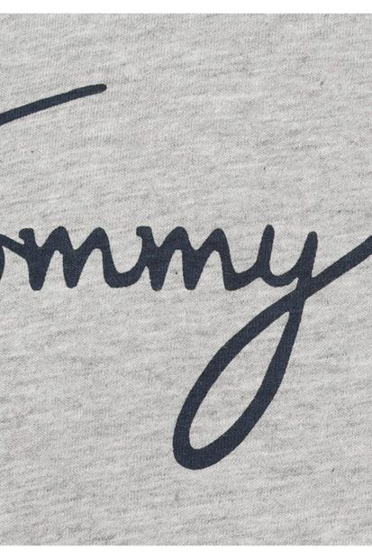 Tommy Hilfiger Kadın Gri T-shirt - 3