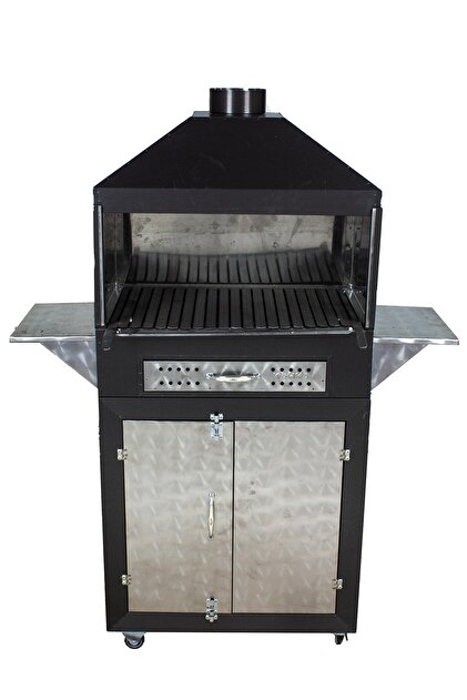 3M Mth-212 Siyah Dolaplı Davlumbazlı Lama Izgaralı Mangal (4