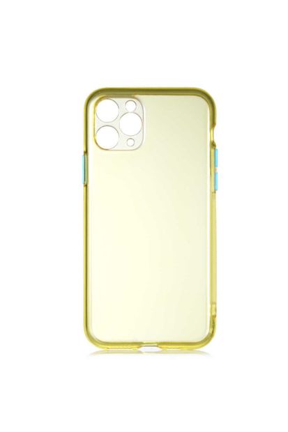 Apple Iphone 11 Pro Max Kılıf Lansman Bistro Renkli Tuşlu Transparan Yumuşak Silikon - 1