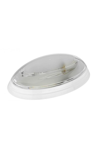 Tek Duylu Plastik Ninova Desenli Beyaz Aplik E27 Duylu