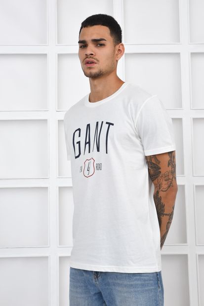 Gant Open Road Erkek T-shirt - Beyaz - 2