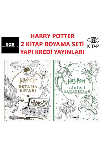 Yapı Kredi Yayınları Harry Potter 2 Kitap Boyama Kitapları Set Harry Potter Boyama Kitabı - 1