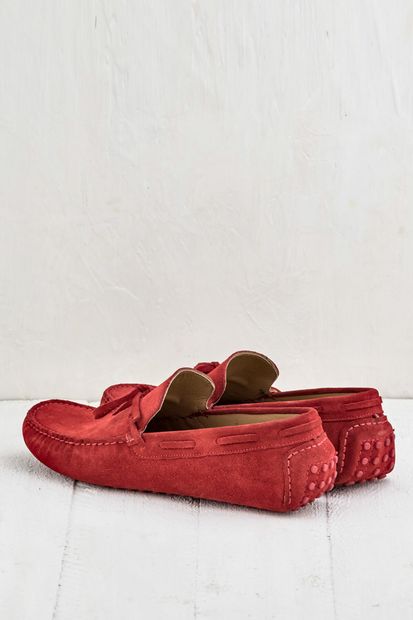 Elle Shoes MONROY Hakiki Deri Kırmızı Erkek Loafer - 3