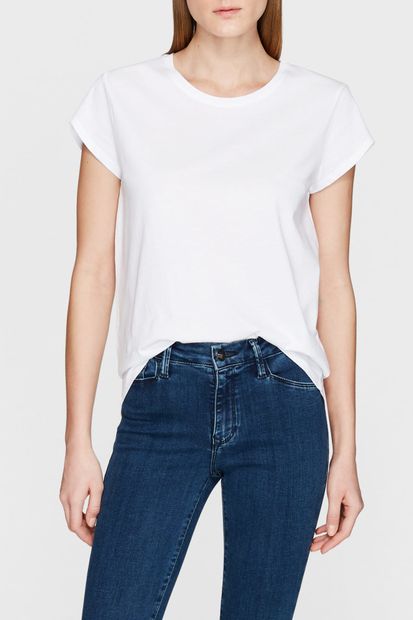Mavi Kadın Beyaz Basic T-Shirt 167717-620 - 1