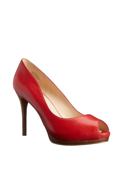 Nine West Hakiki Deri Kırmızı Kadın Topuklu Ayakkabı 25011147-1TF - 3