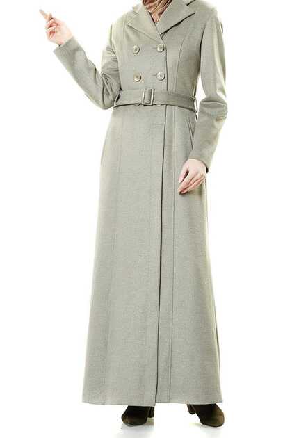 Women's Green Fur Detailed Coat DO-A7-58061-25
