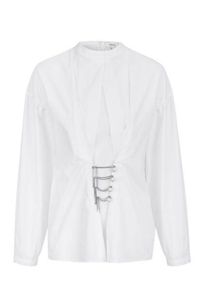 İpekyol Kadın Beyaz Bluz IW6170006189 - 3