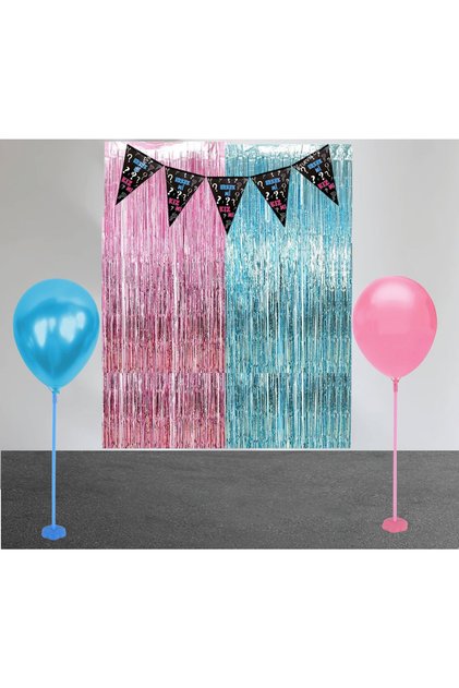 Gender Party Girl or Boy Colorful Sets with Stand Gender Learning Party