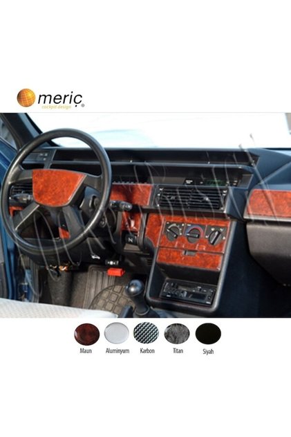 Meriç ®   Fiat Tipo Front Glove Box Trim Gloss Black 33 Piece 1991-1995