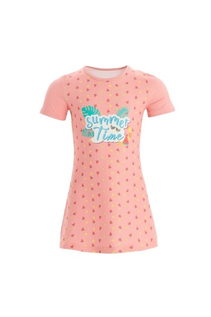 Patterned Girl's Half Hijab Swimsuit