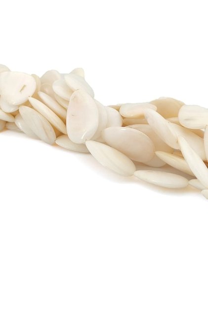 White Barley Mother of Pearl Natural Stone Array 10 Mm
