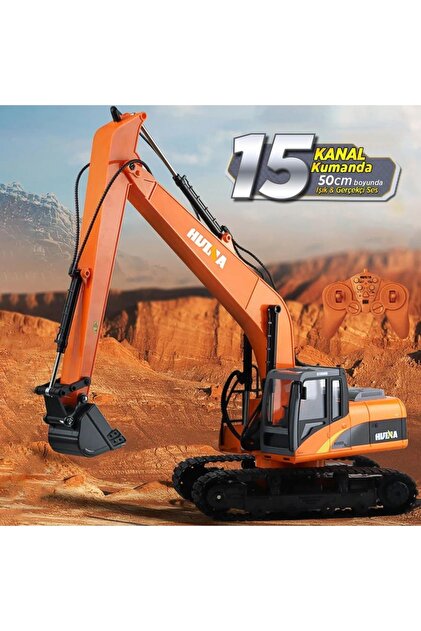 Huina 1/14 Yüksek Kalite 15 Kanal Rc Model Ekskavatör Paletli