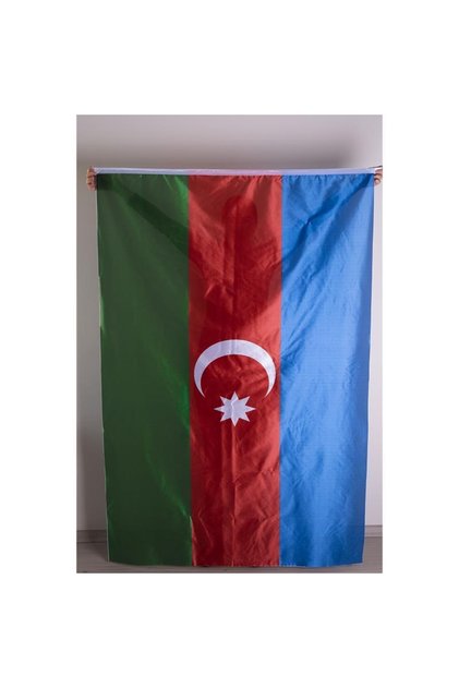 Azerbaycan Bayrağı Raşel Kumaş Dijital Baskı