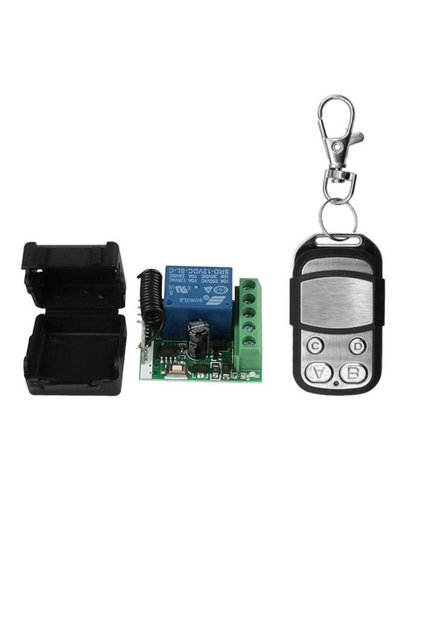 12v 10a 433 Mhz 1 Kanallı Kablosuz Rf Alıcı Röle Modül Kutulu Kumandalı