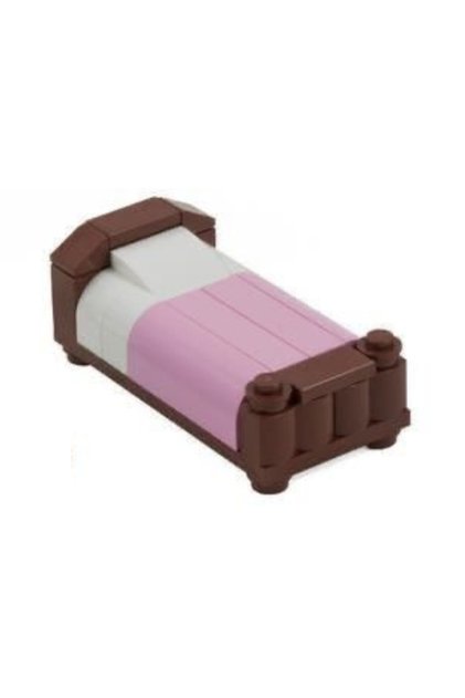 Original Moc Custom Minifigure City City Bulding Room Small Bed