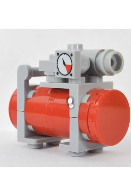 Orjinal Aksesuar Moc Custom Minifigür Şehir City Modular Building Bina Kırmızı Hava Tankı
