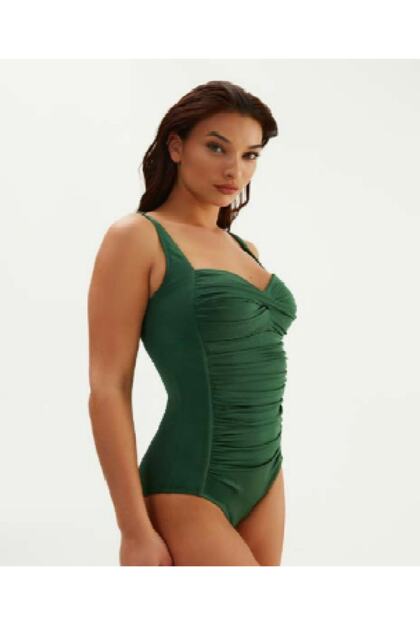Draped Swimsuit with Recovery