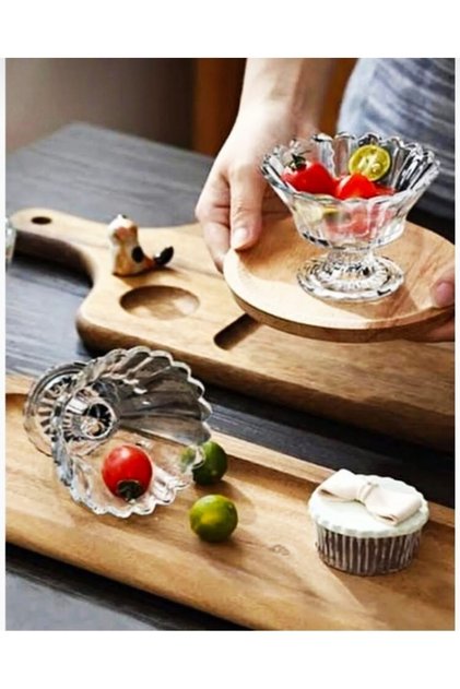 Magnolia Footed 6-Piece Snack Bowl, Turkish Delight Bowl, Sugar Bowl, Jam Bowl, Magnolia 6-Piece