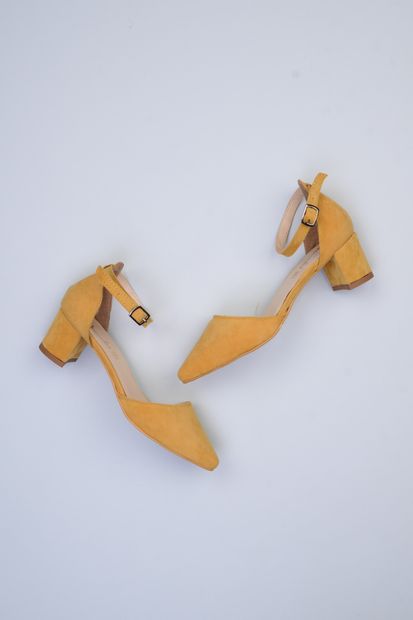 Bambi Sarı Kadın Klasik Topuklu Ayakkabı F0345720072 - 1