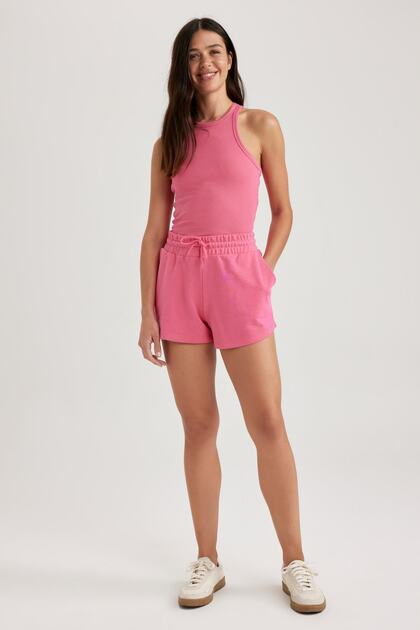 Regular Fit Flexible Waisted Shorts Y5641az23sm