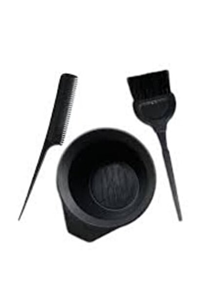 ZUZU TEKNOLOJİ Set of 3 - Hair Dye Bowl, Bowl Dye Brush, Crepe