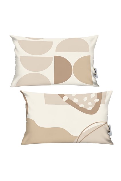 Scandinavian Ethnic Cozy 2'-Piece Throw Pillow Cover