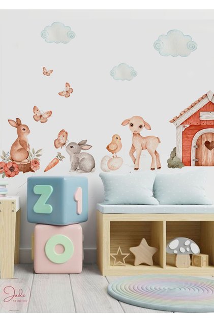 Mutlu Bahçe Çocuk Odası Duvar Stickerı