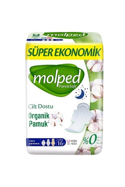 Hijyenik Ped Pure & Soft Extra Long Gece 16'lı X 16 Adet