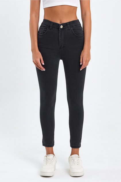 High Waist Slim Leg Power Lycra Stimulating Super Skinny Lycra Jeans