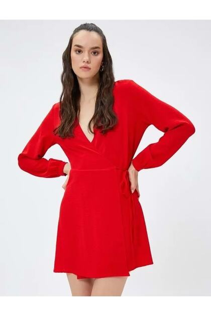 Damenbekleidung Kleid 3sak80077pw Rot