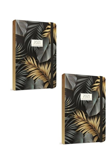2021 Old Agenda 2 Pieces 13x21 Daily Cream Agenda 139-foc
