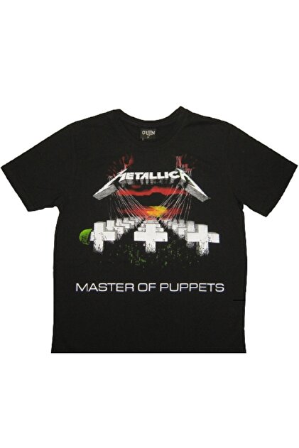 llica Master of Puppets Tシャツ Lサイズ Metal Giyim Metallica Siyah Erkek Tişört Master Of The Puppets