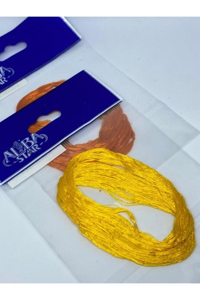 Albastar Zargana Ipeği - Paket Içince 10 Adet Altın Sarısı - 1