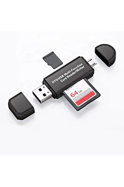 Micro Usb Phone Adapter Micro Sd/sd Card/usb Reader Converter