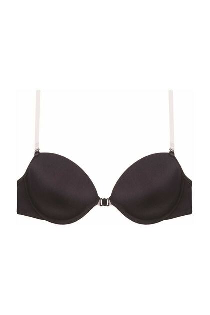 2030 Front Clip Back and Strap Transparent Sponge Bra