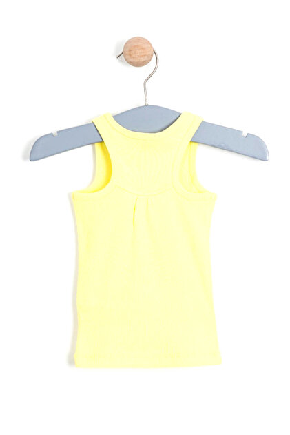 Soobe Limon Sarısı Kız Bebek Kısa Kol T-Shirt SBCKNTSRT495_12-0642 - 2