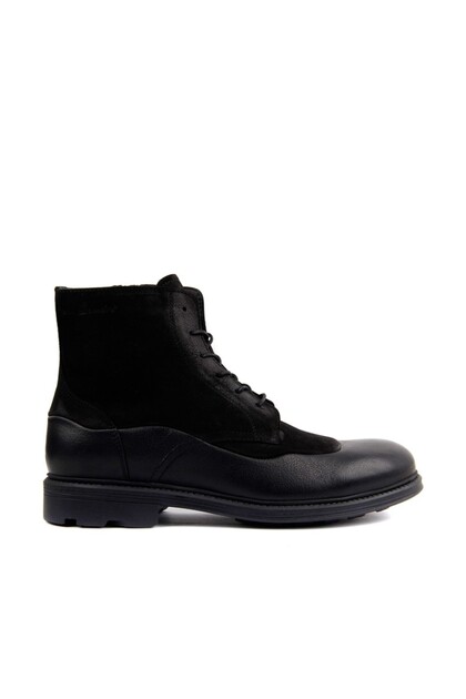 - Black Men's Leather Boots 102-3203-21752