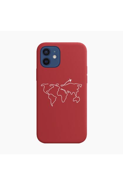 iPhone 12 Launch World Map Patterned Phone Case