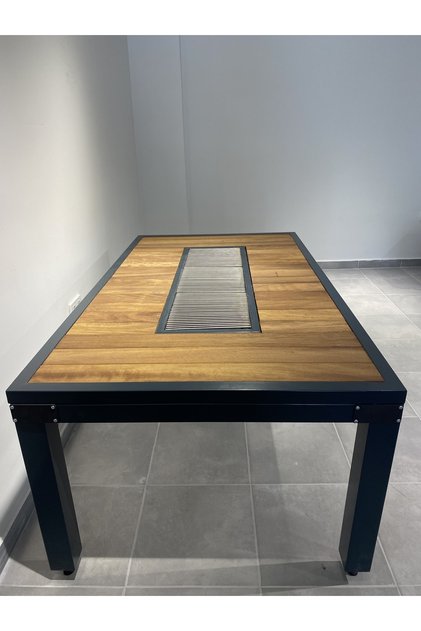 Design Iroko Bahçe Mangal Masa