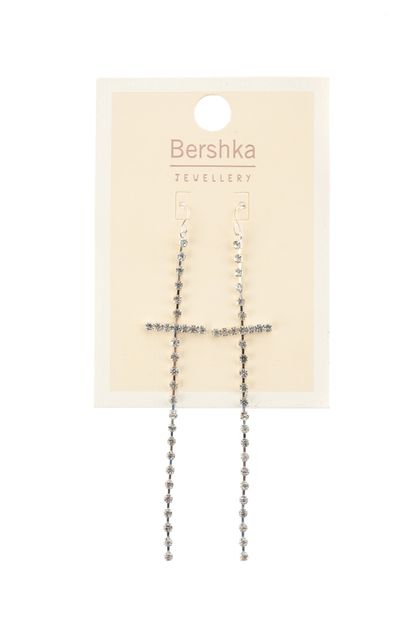 Bershka Kadın Gümüş Rengi Küpe 2017-9351-23 - 1