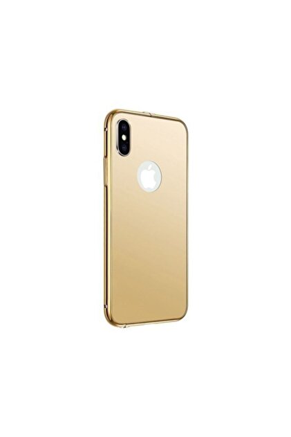 Kılıfreyonum İphone 7 Bumper Aynalı Kılıf Gold - 1